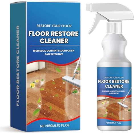 Floor Restorer & Cleaner -Formula to Clean, Condition, Polish, Protect & Shine Hardwood, Laminate, Tile, Vinyl, Bamboo & Stone Floors （1 pcs）
