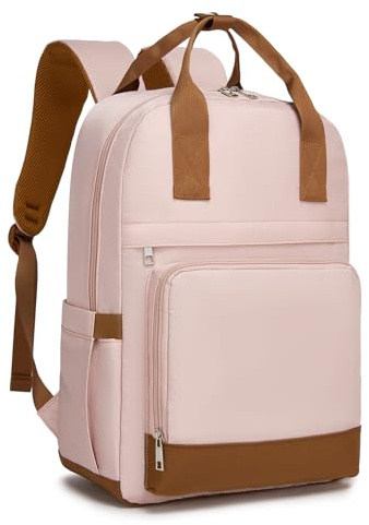 Kono Laptop Backpack Womens School Bags for Girls Lightweight Rucksack | 15.6 Padded Laptop Compartment, Water Resistant, Luggage Strap, Ideal for School College Work Daily Commuting & Travel, Gift