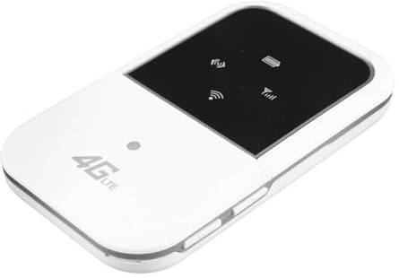 Syrisora Hotspot WiFi Mobile 4G, Router Portatile 3G 4G LTE Supporto Ad Alta velocità per 10 Utenti, con Batteria da 2400 MAh e Slot per Scheda SIM, per Tablet Cellulare Portatile