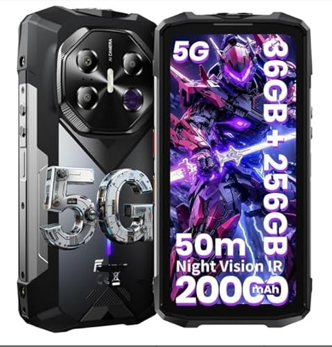 CHANDUELEC F113 5G 20000mAh/33W Telefono Robusto Sbloccato, 36GB+256GB/2TB, MediaTek Dimensity 7050 + Android 15 Gaming Cellulare, 6.8 FHD + 120Hz Gorilla Glass, 50m Ultra-Long Range