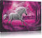 Pixxprint Einhorn im Wald, Größe: 80x60cm, Leinwandbild, fertig gespannt, Wandbild, Dekoration, Kunstdruck, kein Poster