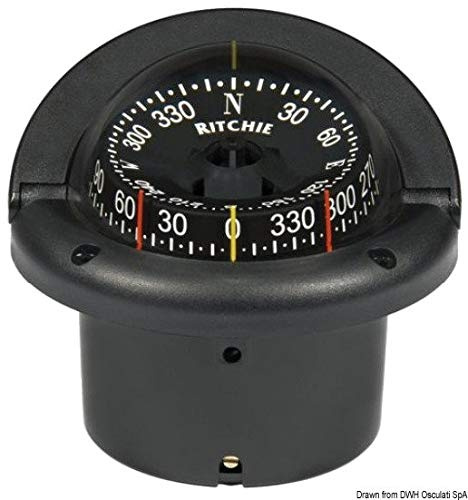 RITCHIE Kompass 2-Sicht Helmsman 33/4 schw/schw
