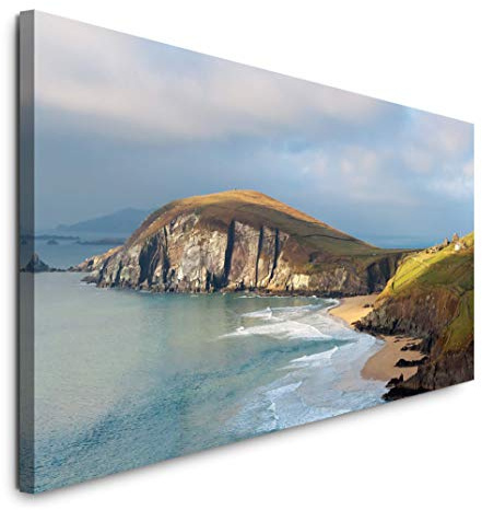 Paul Sinus Art GmbH Irland Insel 120x 50cm Panorama Leinwand Bild XXL Format Wandbilder Wohnzimmer Wohnung Deko Kunstdrucke