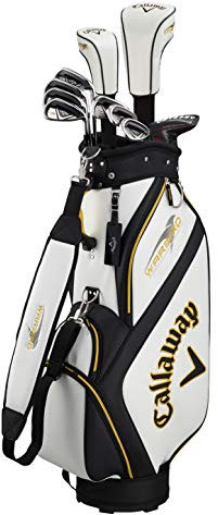 Callaway BGDE Golf Warbird Komplettset für Herren, Stahl/Graphit, Stiff (10 Schläger + Tasche)