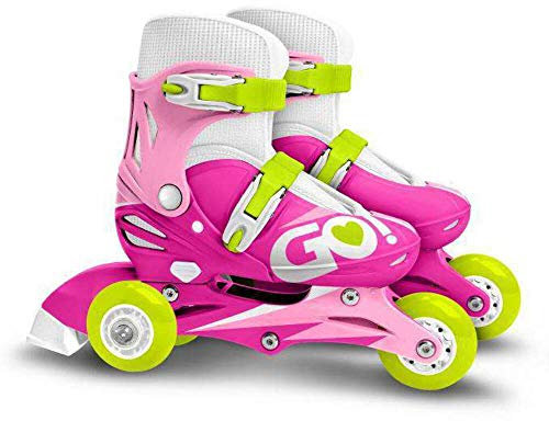 Stamp - Pattini 2 in 1 da bambini, misura 27-30, JS670301, rosa.