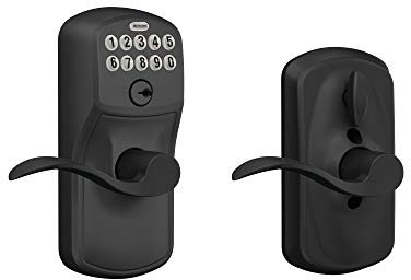Schlage FE595 PLY 622 Acc Keypad Entry with Flex Electronic Lock, Matte Black