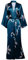 PRODESIGN Satin Femme Robes de Chambre et Kimonos de Mariée Robes de Chambre Soie Court Kimono(Vert foncé)