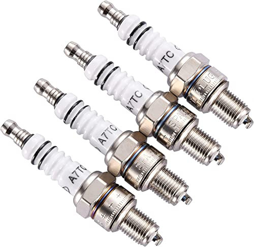 GOOFIT zündkerze a7tc Zündkerzene 4P rsatz für 50cc 70cc 90cc 110cc 125cc 150cc Chinesisches ATV Dirtbike Go Kart Moped