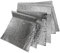 Optim Home - 6 Isolierte Tasche/Beutel mit Luftpolsterfolie,Wärmeisolierung aus Aluminium,2 Seiten (3 35x25 und 3 x 50x30 cm),Lasche 10 cm,Klettverschluss, Wiederverwendbar,Transport und Aufbewahrung