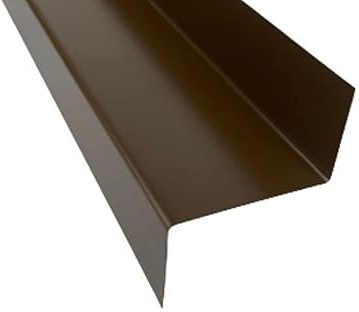 Z Profil Z Winkel 2 m Abdeckprofil Stufenprofil (Alu braun RAL 8014, A=35 B=80 C=35 mm)