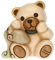 THUN - Icona Acquario, Zodiaco - Teddy Stars - Icone - Ceramica Dipinta a Mano - 6,5x5,5x7,3 cm h
