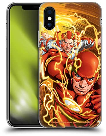 Head Case Designs Offizielle The Flash DC Comics Neue 52 Vol 4#1 Comicbuch-Cover Gel Handyhülle Hülle [Militärischer Schutzgrad] Kompatibel mit Apple iPhone X/iPhone XS