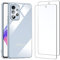 NEW'C Hülle für Samsung Galaxy A53 5G - Ultra Transparent Silikon Weiches TPU Gel und 2 × Panzer Schutz Glas für Samsung Galaxy A53 5G - Anti Scratch