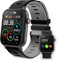 ATLANTIS SMARTIX Smartwatch Uomo Donna Fitness Schermo Touch 1,69, funzione chiamata Bluetooth, Cardiofrequenzimetro, Saturimetro (SPO2), Pressione sanguigna, Activity Tracker, Nero, Normale