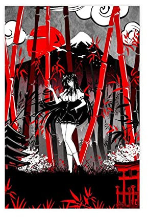 FISH DRAGATE High School DxD Anime Poster 32 Leinwand Poster Schlafzimmer Dekor Sport Landschaft Büro Zimmer Dekor Geschenk Rahmen Stil 30 x 45 cm