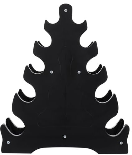 INOOMP Arbre Haltère Petit Support d'Haltères Noir Support Plaque De Poids Support d'Haltères Multifonctionnel Arbre d'Haltères à 5 Niveaux Équipement De Fitness pour La Gymnastique Et Le Fitness