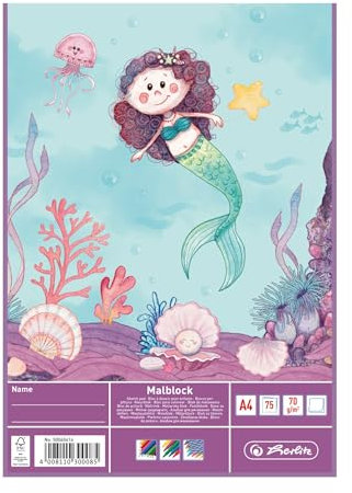 Malblock A4 75 Blatt Meerjungfrau