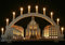 Großer Schwibbogen 70cm, Frauenkirche Dresden, LED- Innenbeleuchtung, 10 Kerzen, Handarbeit Erzgebirge