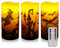Halloween Kerzen, 3 Stück Flammenlose LED Kerzen Halloween Deko Stumpenkerzen Fernbedienung Timer Batteriebetriebene Echtwachs Kerzen mit Fledermaus Hexe Kürbis Deko Muster für Halloween Dekoration