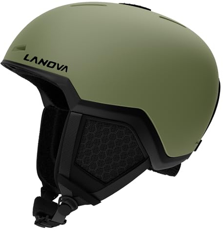LANOVAGEAR Ski Helmet- Snowboard Helmet for Men,Women,Youth,Snow Helmet with Adjustable Vent,Winter Sports Helmet for Snowboarding,Skiing,Snowmobile Windproof