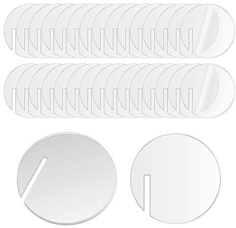 LONGHAO 30 pcs Marcador de Cristal,Acrílico Bebida Etiqueta,Etiqueta Copa Champán,Fiesta Bebida Nombre Etiqueta,Etiquetas Circulares Acrílicas para Bebidas,para Vino,Soltera,Mujer,Hombres,Fiestas