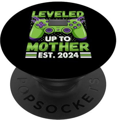 Livellato fino alla madre 2024 Promosso A Mom 2024 Gaming PopSockets PopGrip Intercambiabile