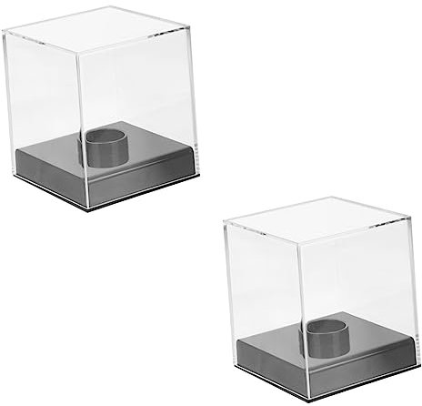 Yardwe Baseballhalter Vitrine Aus Hochwertigem Acryl – Ideal Für Autogrammbälle Trophäen Und Zur Dekoration Im Wohnzimmer Oder Büro