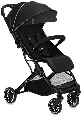 MOMI ESTELLE Kinderwagen für Kinder ab 6 Monat bis zu max. Körpergewicht von 15 kg, H105 x B51 x T75 cm, klappbar auf die Maße H65 x B51 x T21 cm, Gewicht 7,5 kg, 5-Punkt-Sicherheitsgurt
