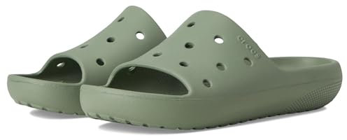 Crocs Classic Slide V2, Infradito Unisex - Adulto, Muschio, 45/46 EU