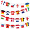 AYNKH 2024 Euro Football Championship Flags Bunting, 24 International Country Flag Banner Hanging Pennant Decorations, Suitable for Party Clubs Squares Restaurants Garden, Creative Clothing Shape