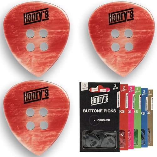 3 Premium Plektren für Gitarre Master - Geschenk für Gitarristen - Plectrum für Akustikgitarre Plectrum für E-Guitar - Gitarren Zubehör