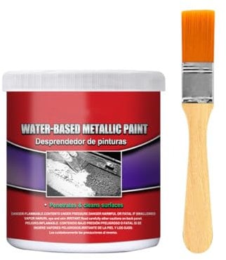 Quitaóxido de Metales a Base de Agua, Inhibidor de Óxido para Metales, Pintura Antióxido para Metales, Quitaóxido para Metales, Pintura Antióxido para Metales con Brocha (1PCS)