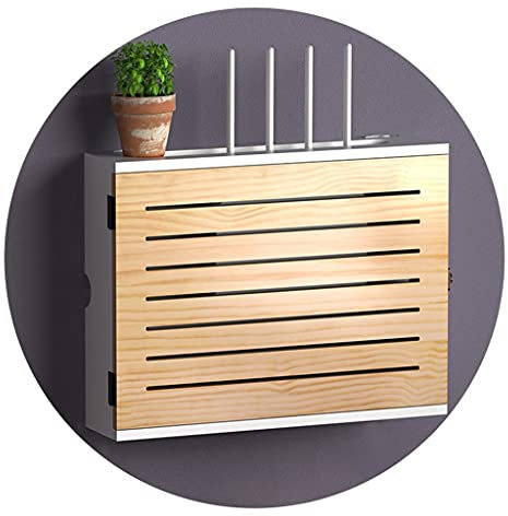 Boîte de rangement murale pour routeur, organiseur de câbles, étagère de protection pour multiprise TV, rangée inférieure, boîte d'occasion pour routeur sans fil