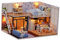 GARVALON Miniatur-DIY Aus Holz Spielzeughaus Mit Einfacher Montage Kreatives Bauspielzeug Für Kinder Mini-Wohnung Zum Zusammenbauen Für Basteln Und Spielen