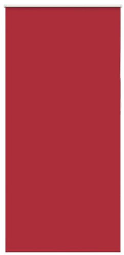 vidaXL Estor Enrollable Opaco Rojo 90x230 cm Tela Ancho 85,7 cm, Estor día y Noche, Estor de Cocina, Estor Opaco Enrollable, Estor Opaco