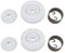 Create idea 2x Laubbläser-Starter-Riemenscheiben-Kit 4241-195-0400 Ersatzteil Kompatibel mit Stihl BG56 BG66 BG86 SH56 SH86 BR200 SR2006 Ersetzt 42411950400