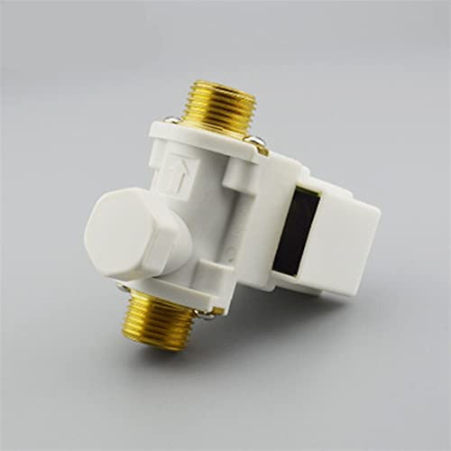 PJKTBEYI Valvola AC 220V Acqua Aria N/C Normalmente Chiusa Elettrovalvola a Pressione Aperta 1/2 Elettrovalvola a Solenoide for Strumento di Irrigazione del Giardino