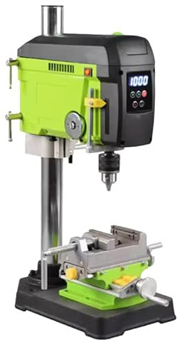 Brushless Digital Display Table Drill, Small Household 220v High-Power Drilling Machine Workbench High-Precision Drilling Machine Brushless Motor, High Torque Low Noise Lighting Laser Positioning Spee