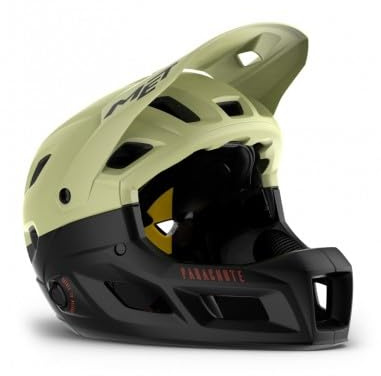 MET Parachute MCR MIPS Full Face Cycling Helmet, Pistachio Matt Green, Size 58-61cm