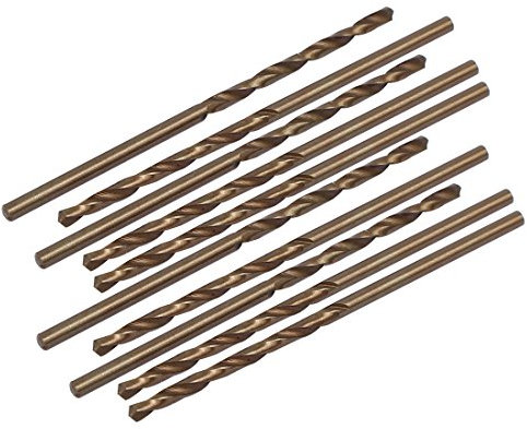 sourcing map 10 Stück 1.9mm Dmr. Splitpunkt HSS Kobalt Metrisch Spiralbohrer Bohrwerkzeug Bit DE de