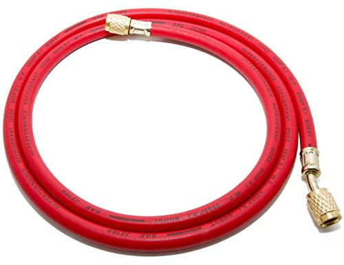 Klimaanlage Split R407c - 134a Füllschlauch 1,5m [1/4 SAE 1/4] rot