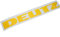 DEUTZ Schriftzug Aufkleber in gelb, Sticker/Beschriftung, zum Oldtimer Restaurieren von Lack & Verkleidung. Schlepper Emblem Alternative
