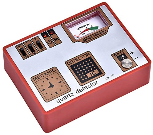 TMISHION Smagnetizzatore Timegrapher Watch Smagnetizzazione/Misurazione della Batteria/Tester di impulsi/Quarzo Tester di Orologio Universale per Macchina in Elettronica di Grande Pubblico, carnelian,