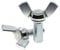 M6 (6mm x 16mm) Butterfly Wing Screws Thumb Screws Wing Bolts Steel (Pack of 10)