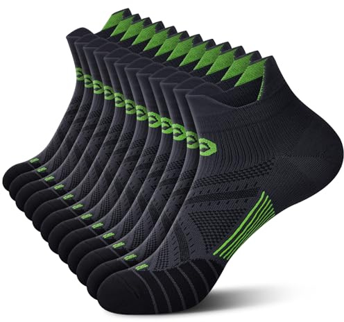 PAPLUS Compression Socks for Men & Women, Low Cut Ankle Running Socks with Arch Support, Plantar Fasciitis Relief for Walking, Cycling, Golf, Travel, Nurses