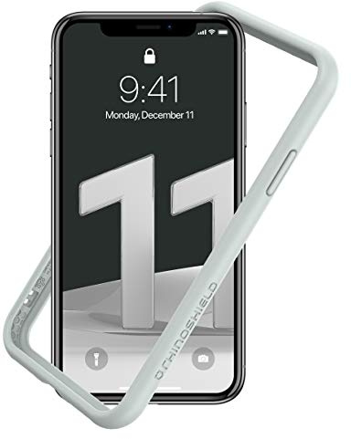 RhinoShield Bumper Case kompatibel mit [iPhone 11 / iPhone XR] | CrashGuard NX - Schockabsorbierende Dünne Schutzhülle 3.5 Meter Fallschutz - Platinum Grau