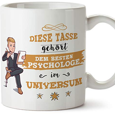 Mugffins Tasse/Becher Psychologe (Beste im Universum) - Lustige und Originelle Psychologie Geschenke
