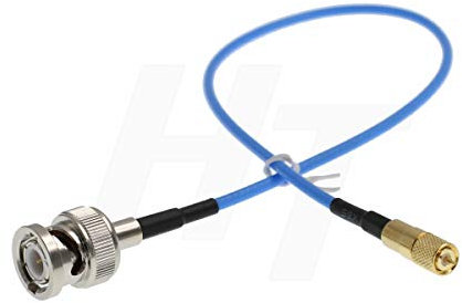 HangTon RF Koaxial BNC auf Microdot 10-32 Kabel für Beschleunigungsmesser, Wandler, akustische Vibrationstest (30 cm, gerade)