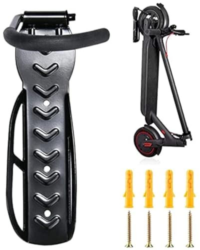 Scooter Wall Bracket,Universal Electric Scooter Rack Wall Holder,Scooter Wall Storage Mount for Xiaomi M365 / M365 Pro/Ninebot ES1 ES2 Electric Scooter Accessories Max Load 30kg