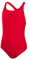 Speedo Mädchen ECO Endurance+ Medalist Badeanzug | Chlorbeständig | Recyclingmaterial | Bequeme Passform | Schwimmunterricht | Badeurlaub Badeanzug, Fed Red, 9-10